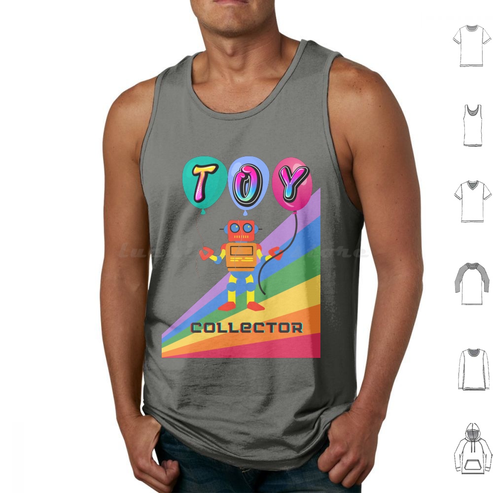 Vintage Collectible Figures - Tank Top Kolektor Mainan Berbahan Katun