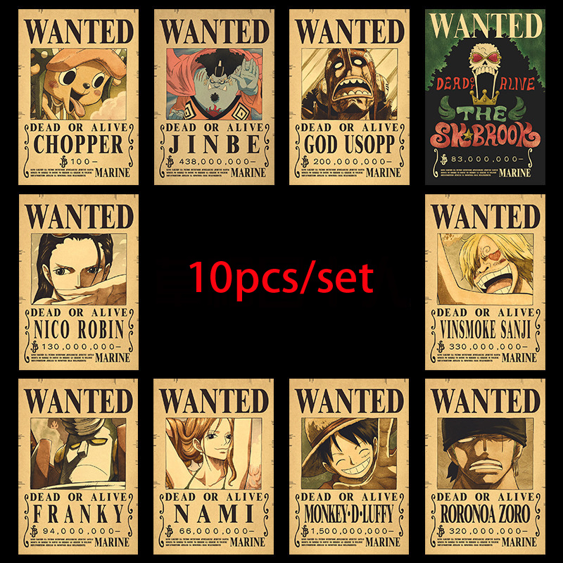 Vintage Collectibles Toys - 10pcs Anime One Piece Luffy 3