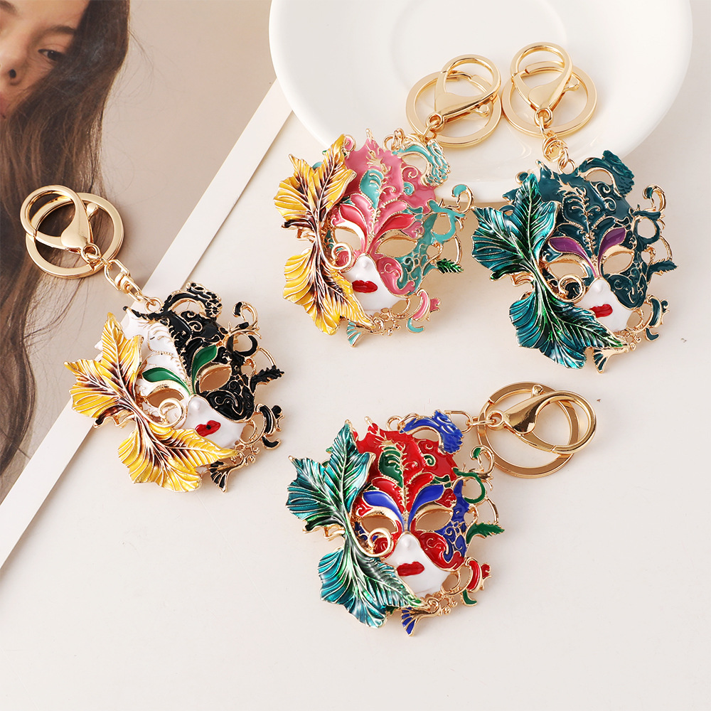 Vintage Collectible Accessories - Gantungan Kunci Topeng Emas Karnaval Venesia