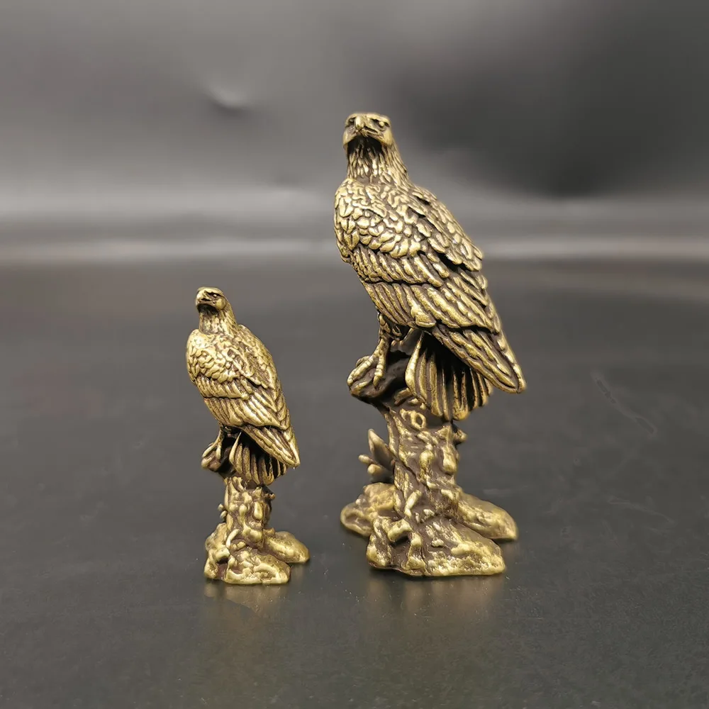Vintage Collectible Figures - Patung elang kuningan, Vintage simulasi patung