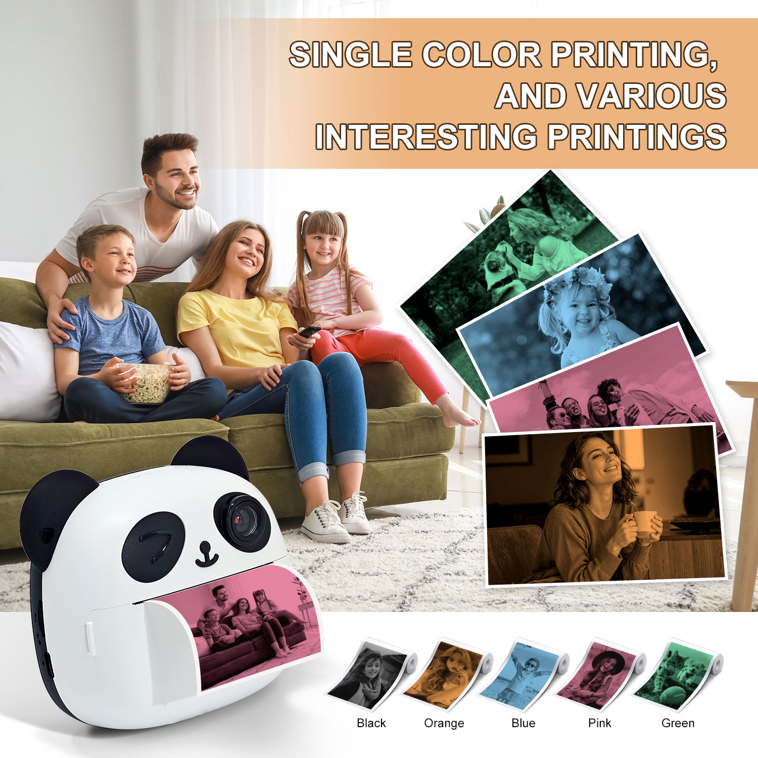 Collectible Vintage Cameras - Kamera Cetak Panda Retro Koleksi, Kamera
