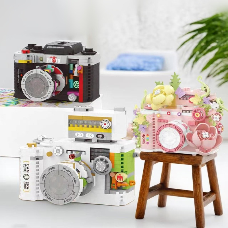 Collectible Vintage Cameras - Blok Bangunan Perakitan Kamera Vintage, Model