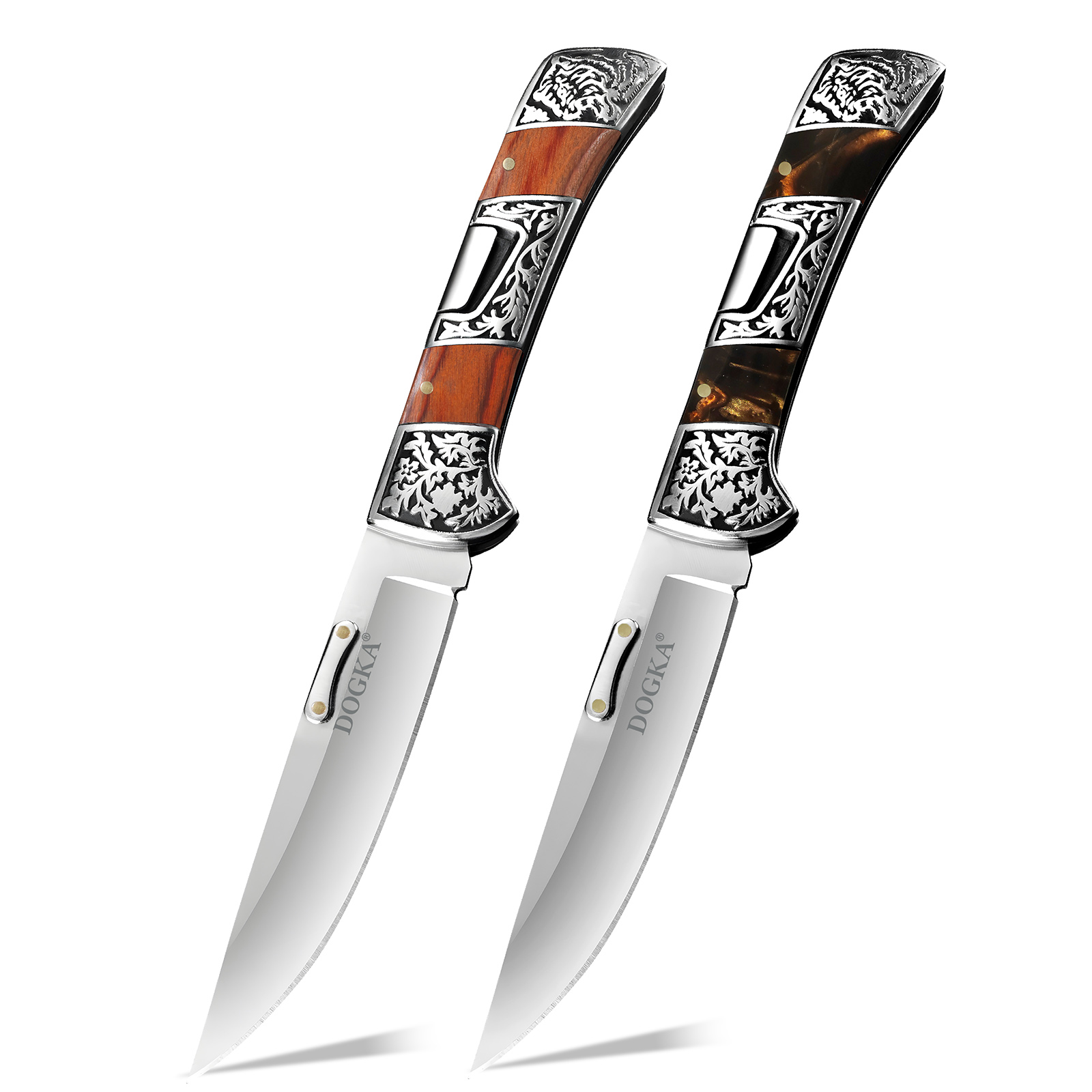 Vintage Collectible Knives - Pisau Lipat Ukiran Vintage dengan Gagang