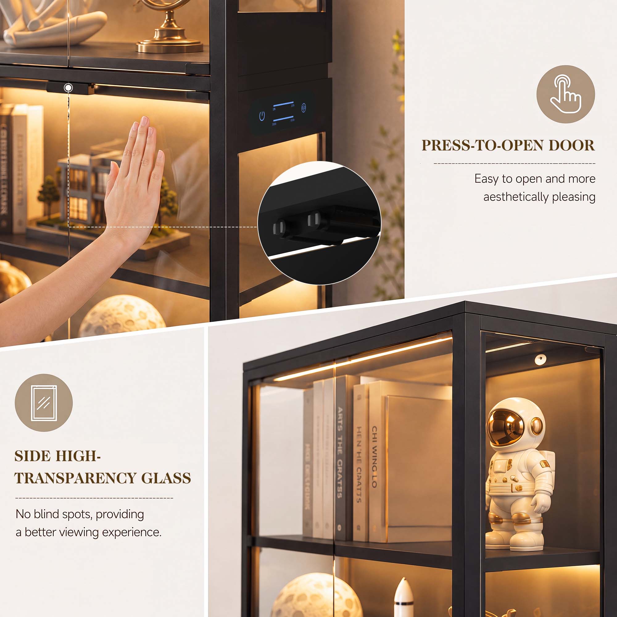 TCGBKAF Lemari Pajangan 5 Ting - Collectible Collection ulasan dan harga