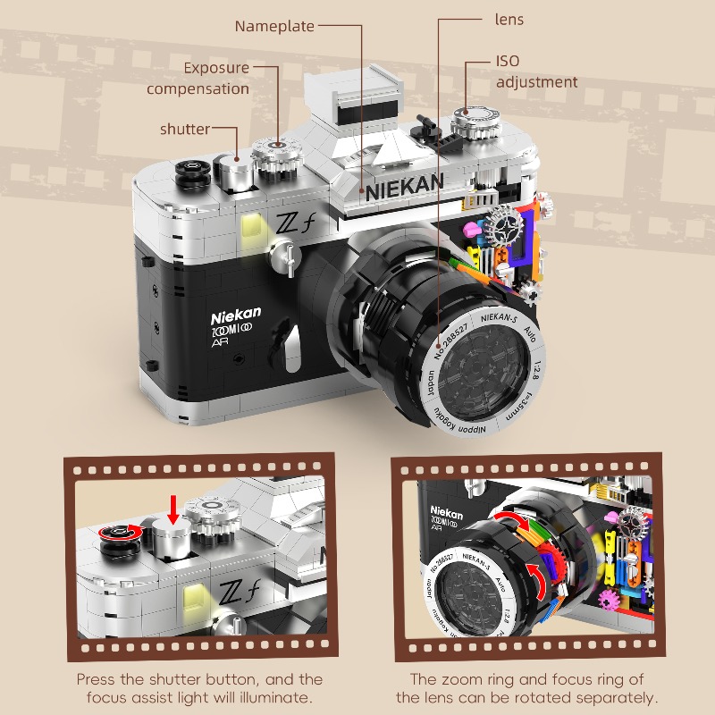 865PCS Atau 805PCS Model Kamer - Collectible Vintage Cameras ulasan dan harga