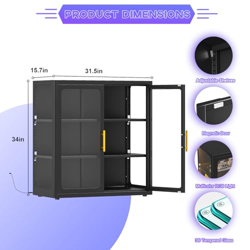Lemari Pajangan dengan Pintu K - Collectible Collection ulasan dan harga