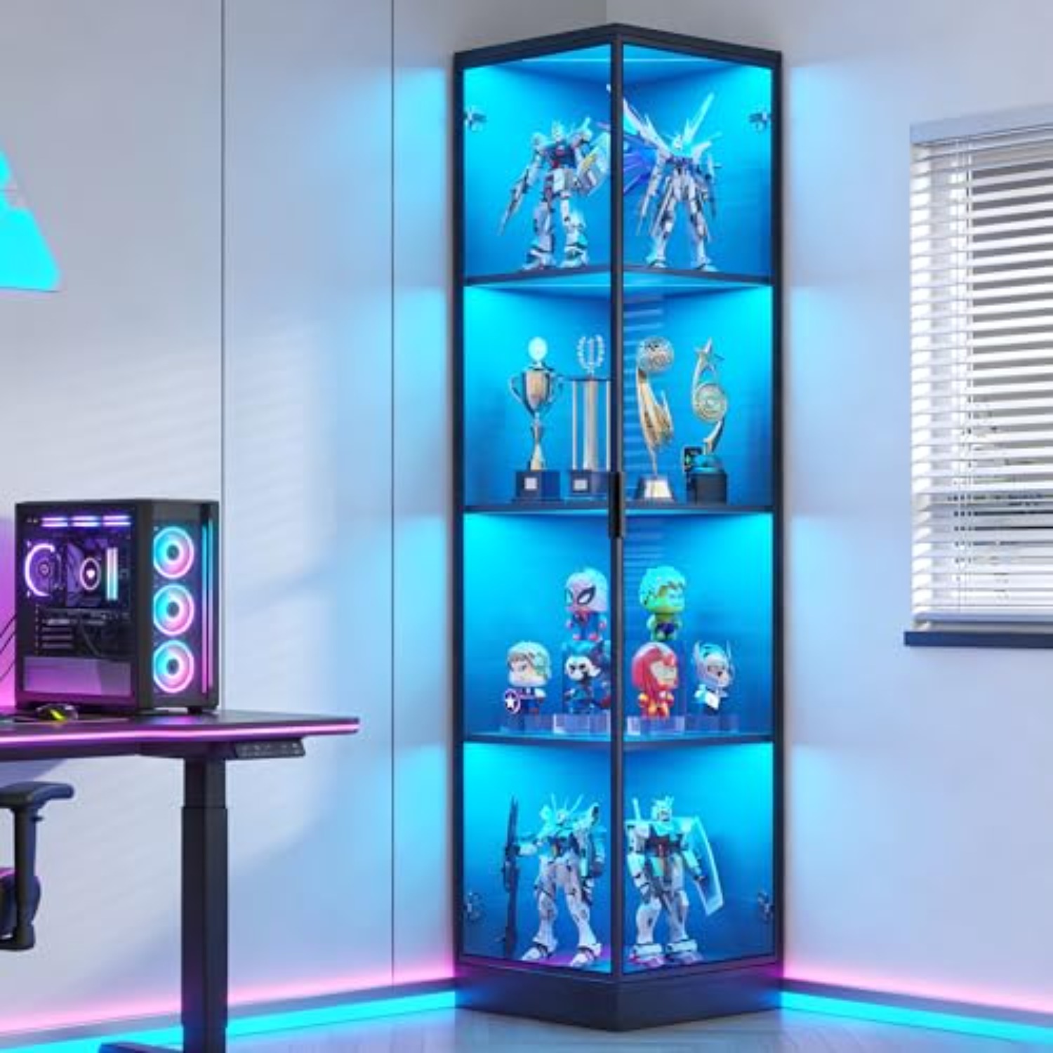 Lemari Pajangan Sudut dengan P - Collectible Collection ulasan dan harga