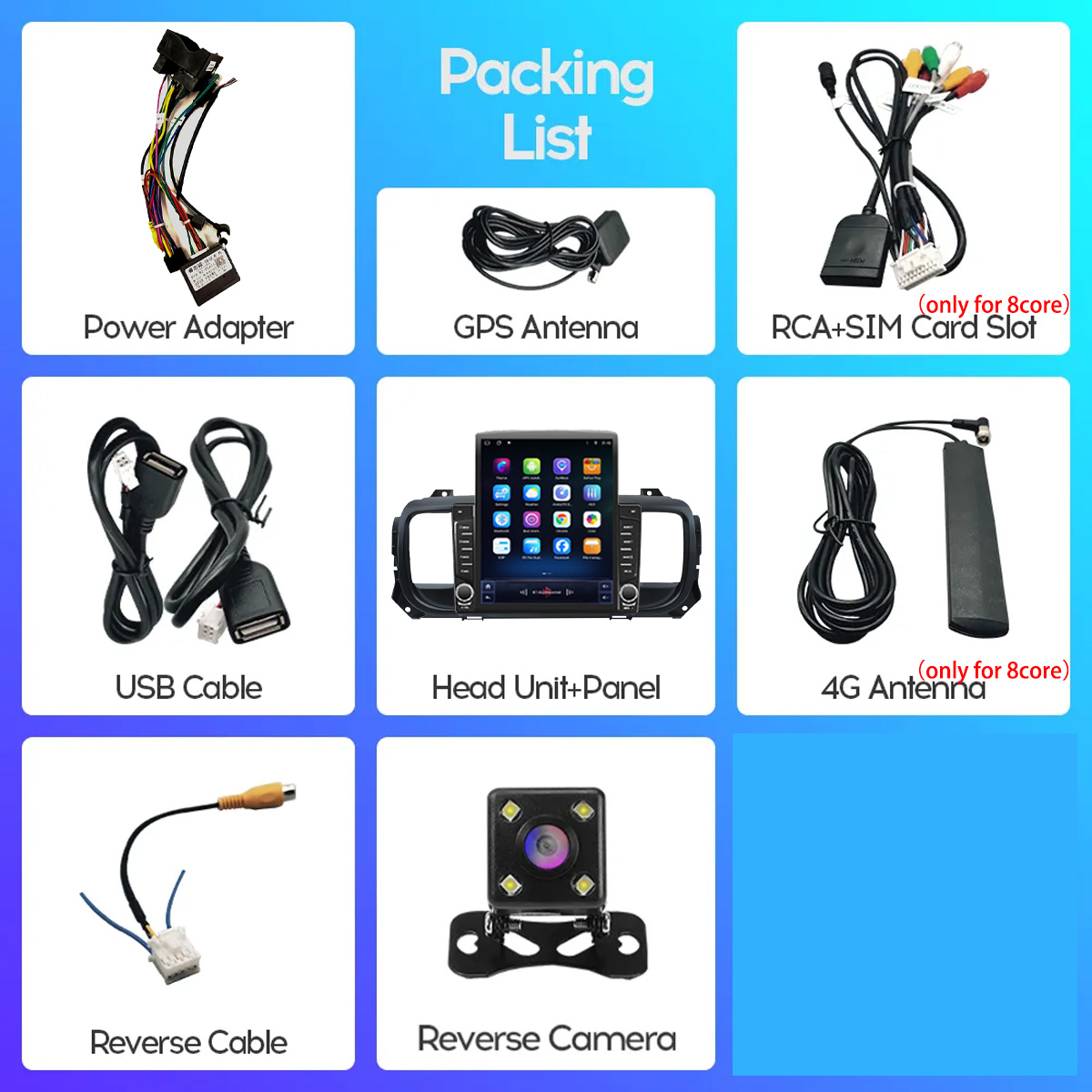 8Core 8 + 128G Carplay Auto Ca - Cassette Tape Head ulasan dan harga