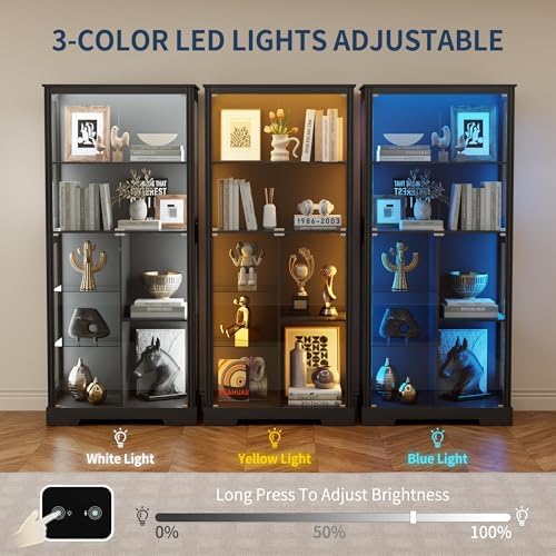 Lemari Pajangan 71'' dengan 5  - Collectible Collection ulasan dan harga