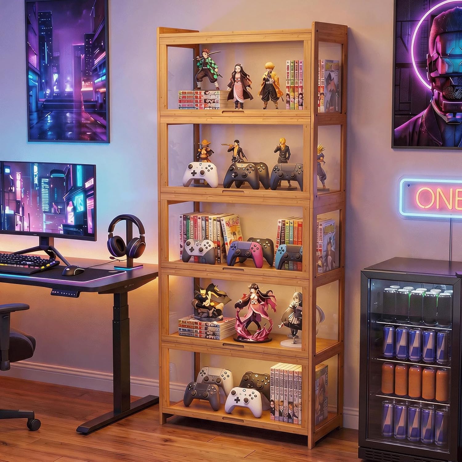 Lemari Pajangan dengan Pintu A - Collectible Collection ulasan dan harga