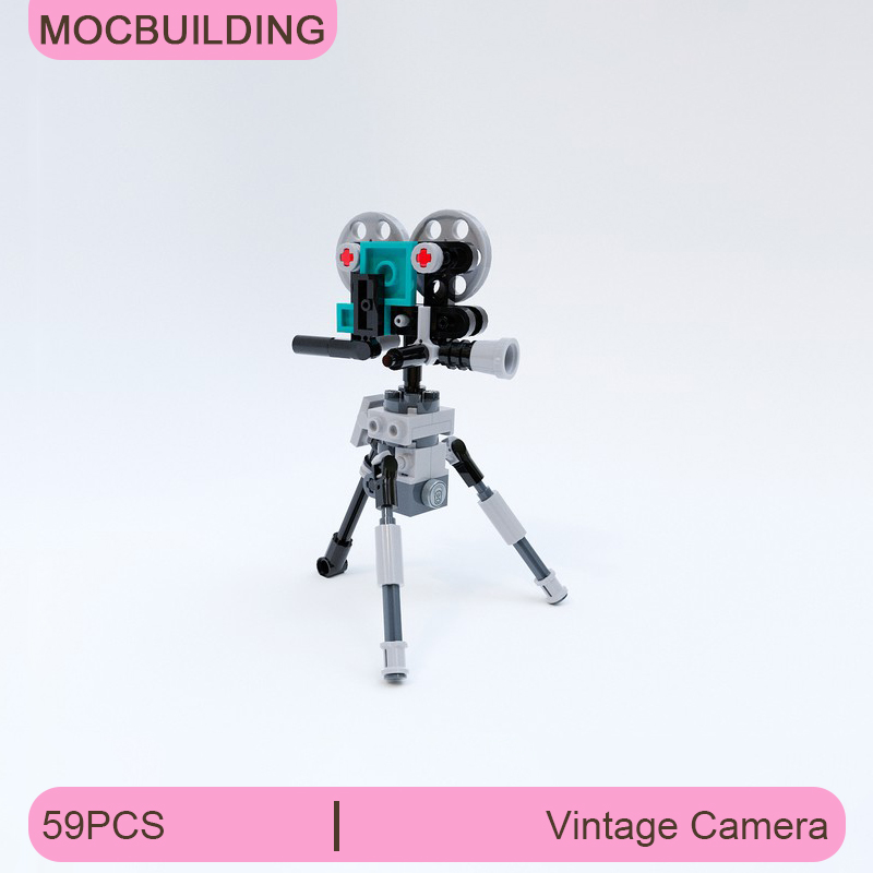 Blok Bangunan MOC Model Kamera - Collectible Vintage Cameras ulasan dan harga