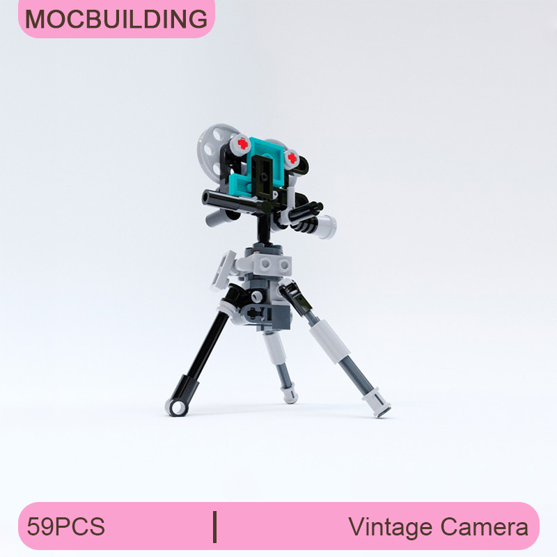 Blok Bangunan MOC Model Kamera - Collectible Vintage Cameras ulasan dan harga