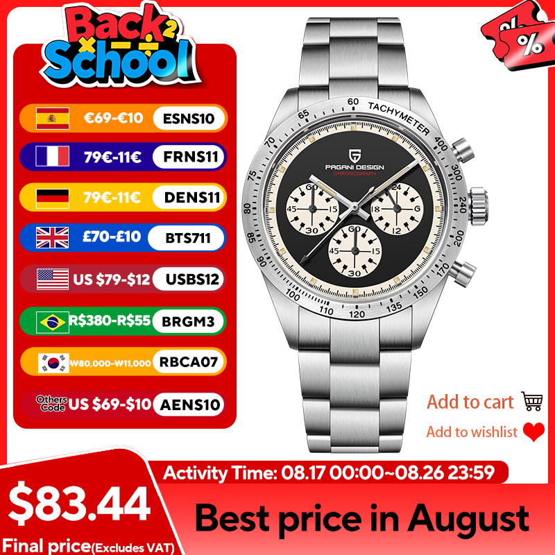 Jam Tangan Pria PAGANI DESIGN  - Vintage Watch Crystal ulasan dan harga