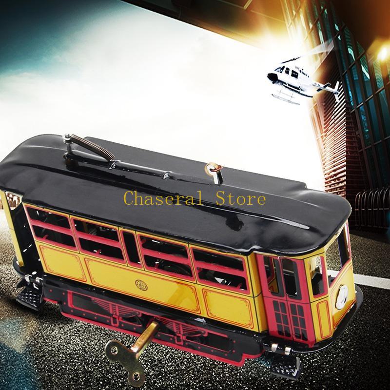 E7CE Retro Wind Up Up Tram Bus - Vintage Collectibles Toys ulasan dan harga