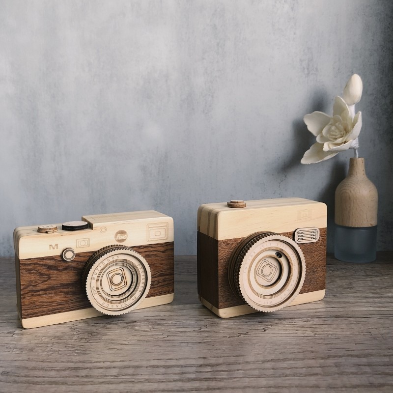 Kotak Musik Kamera Kayu Vintag - Collectible Vintage Cameras ulasan dan harga