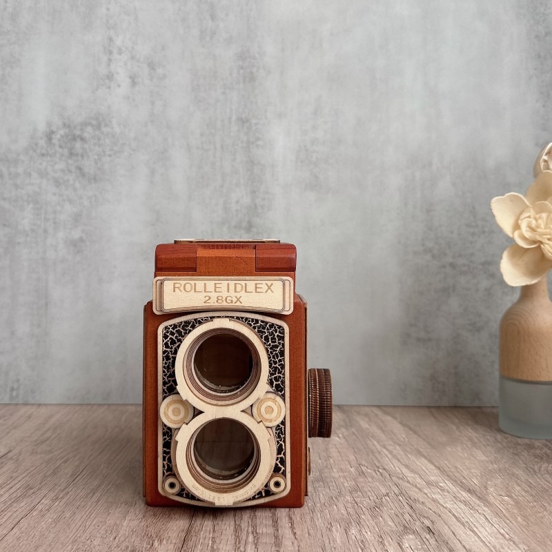 Kotak Musik Kamera Kayu Vintag - Collectible Vintage Cameras ulasan dan harga