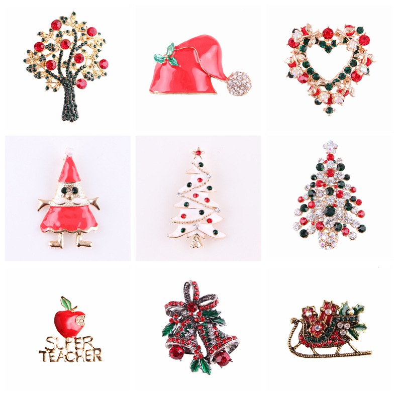 Koleksi Bros Natal Berhias Ber - Collectible Vintage Brooches ulasan dan harga