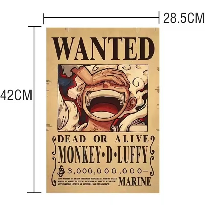 Poster Anime One Piece Bounty  - Vintage Collectibles Toys ulasan dan harga
