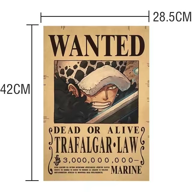 Poster Anime One Piece Bounty  - Vintage Collectibles Toys ulasan dan harga