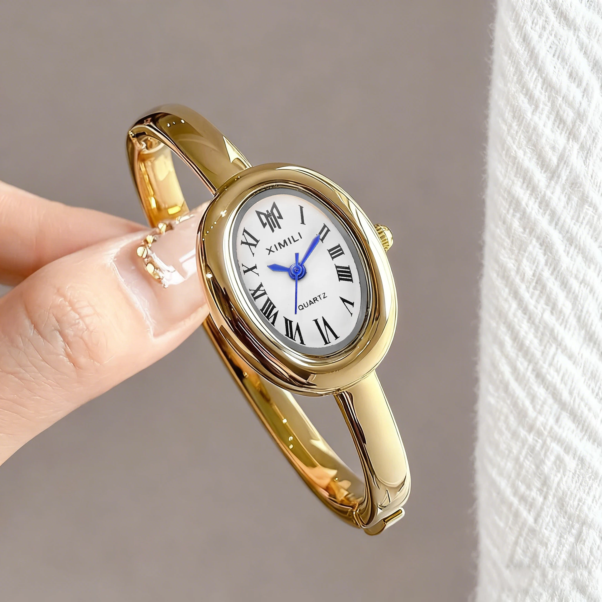 2026XIMILI Jam Tangan Oval Vin - Vintage Watch Crystal ulasan dan harga