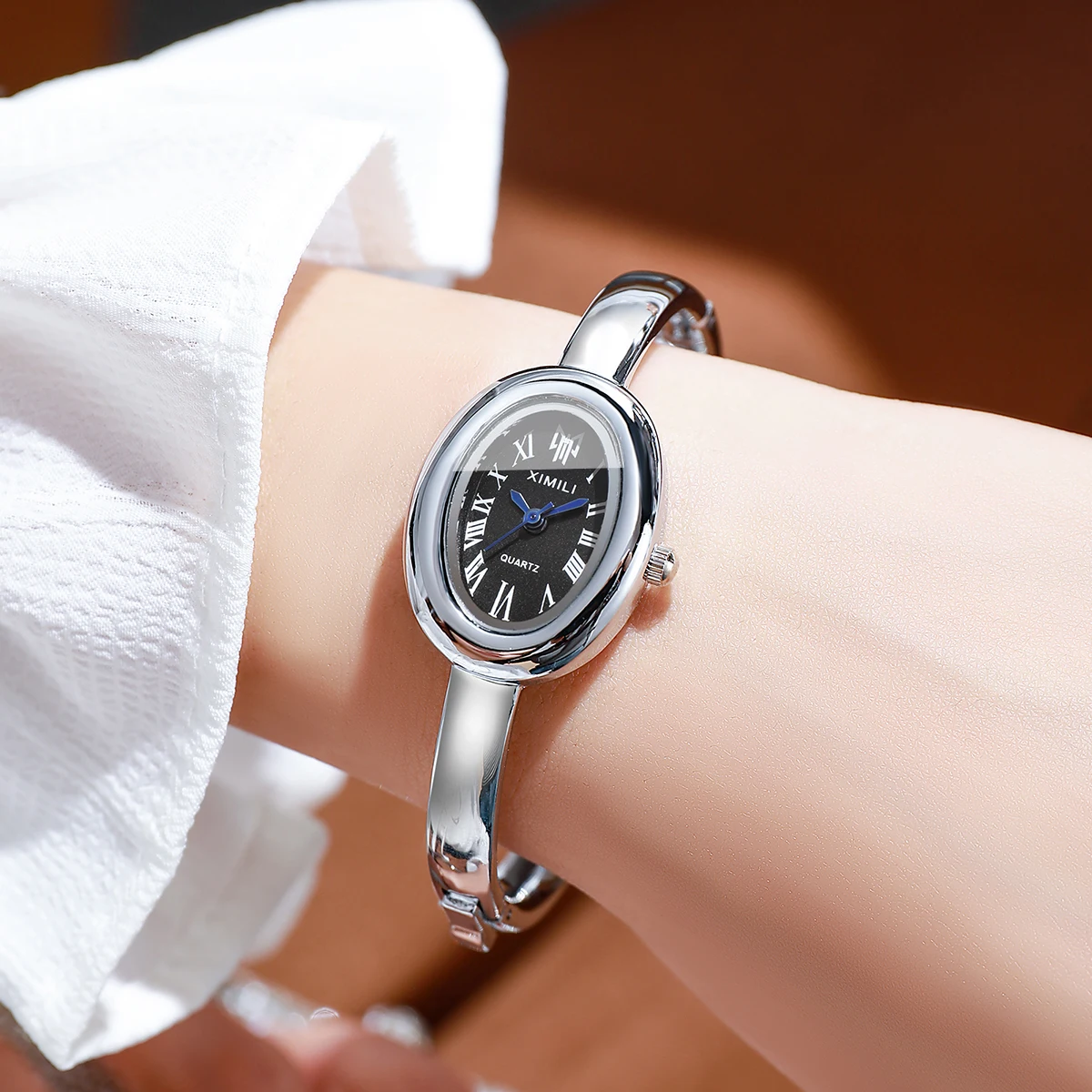2026XIMILI Jam Tangan Oval Vin - Vintage Watch Crystal ulasan dan harga