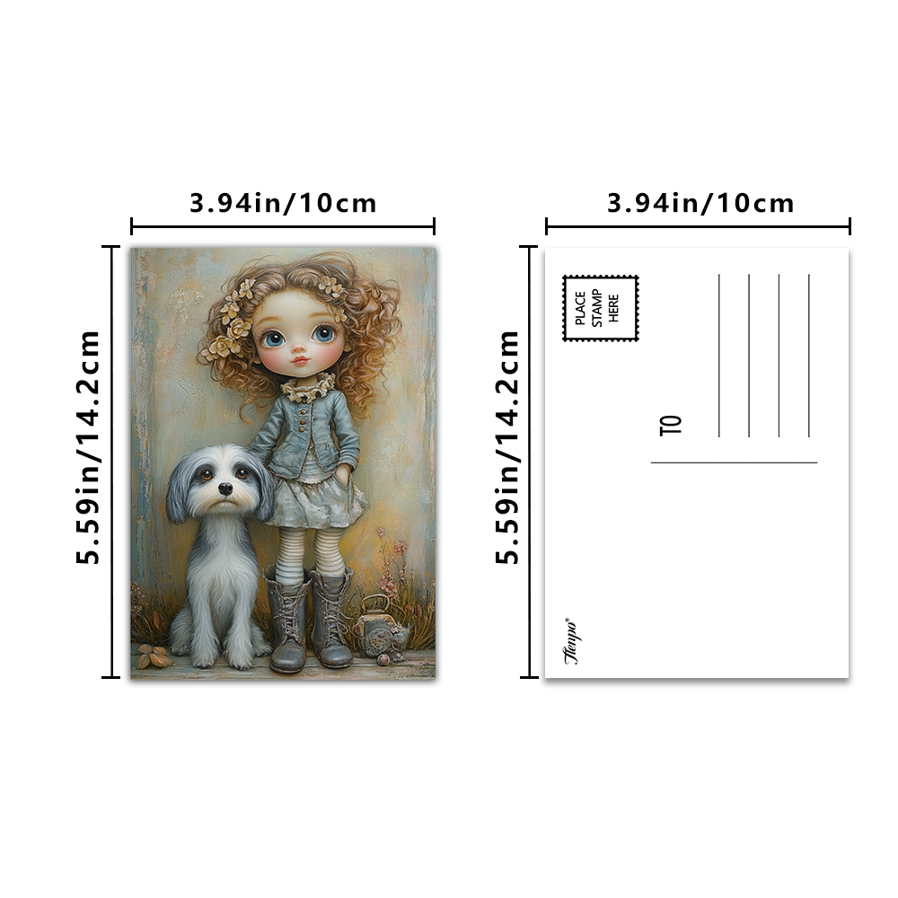 32 Buah Kartu Pos Boneka Lucu  - Vintage Collectible And Vintage Dolls ulasan dan harga