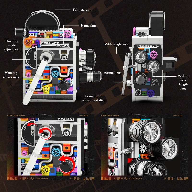 805PCS Atau 865PCS Model Kamer - Collectible Vintage Cameras ulasan dan harga