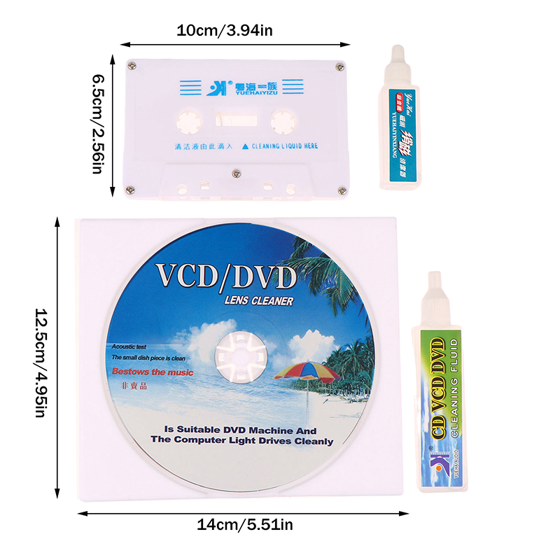 Pembersih Lensa Pemutar CD VCD - Cassette Tape Head ulasan dan harga